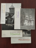 Set 4 ghiduri mănăstiri: Căluiu - Moldovița - Stelea - Tismana / cu ilustrații, Meridiane
