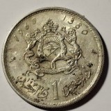 Maroc 1 dirham 1960 argint Mohammed V