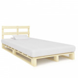 Cadru de pat din paleti, 120 x 200 cm, lemn masiv de pin GartenMobel Dekor, vidaXL