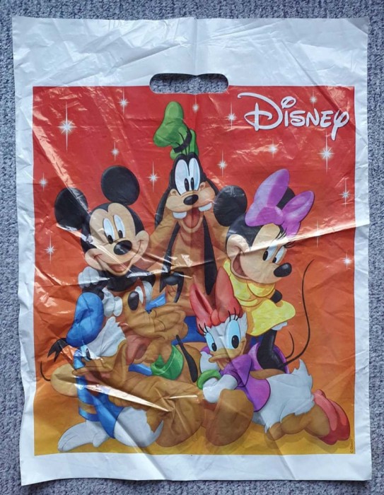 Punga de plastic Disney, 50x38 cm