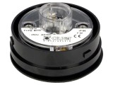 AUER SIGNAL Semnalizator luminos negru cu flash, seria WLK, montare verticala, IP65, sursa lumina BA15D