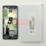 Display LCD cu Touchscreen si Rama Original Samsung Galaxy S20 G980F Gri