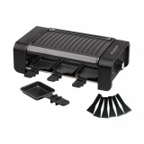 Gratar electric Raclette MICHELINO 74381, 900 W, 6 tigai antiaderente, baza din otel inoxidabil