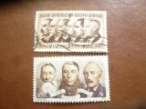 2 Timbre RSA 1960 si 1980 - Personalitati Politice , stampilate, Stampilat
