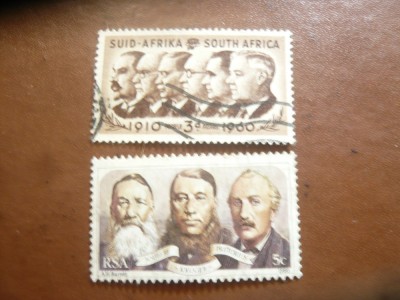 2 Timbre RSA 1960 si 1980 - Personalitati Politice , stampilate foto