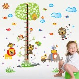 Sticker decorativ, masuratoare copacel cu animalute 143 cm, 1387ST