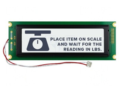 Afişaj grafic LCD alb 240x64mm foto