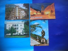 HOPCT LOT 2425 BAILE HERCULANE -JUD CARAS SEVERIN-4 CARTI POSTALE-CIRCULATE