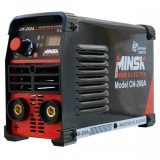 Invertor sudura Minsk Electro MMA SI-260A, 260A, 220V, Rosu/Negru + Accesorii (Masca, Ciocan, Cabluri)
