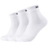 șosete Skechers 3PPK Unisex Mesh Ventilation Quarter Socks SK42017-1000 alb