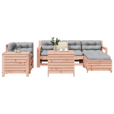 Set canapele grădină, 7 piese, lemn masiv brad douglas foto