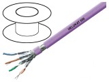 Cablu de Rețea S/FTP 4x2x23AWG Cat7e FRNC Violet