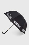 Moschino umbrela culoarea negru, 8982