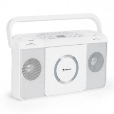 Auna BOOMTOWN USB, boombox, cd player, radio fm, mp3, radio portabil, alb foto