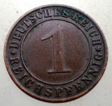 B.242 GERMANIA WEIMAR 1 REICHSPFENNIG 1935 D