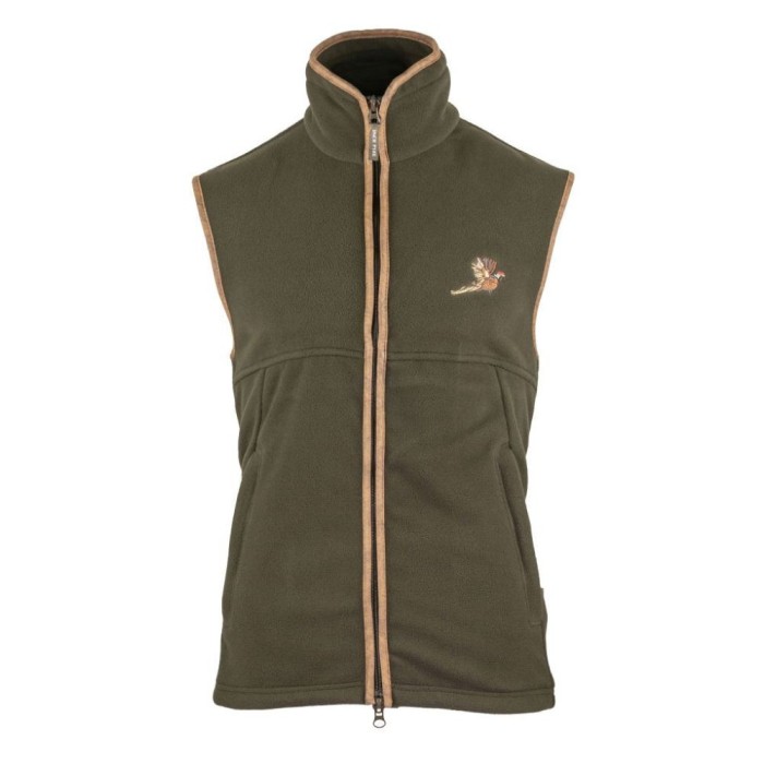 Vesta de l&acirc;nă Jack Pyke Countryman Fleece Gilet Pheasant, culoare oliv &icirc;nchis, mărimea L