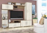 Set Mobila Living Stejar MP Pekin 210x40x179 cm, PAL Melaminat, Modern