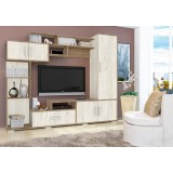 Set Mobila Living Pekin Ro 210x40x179 cm, k003 k001 Stejar