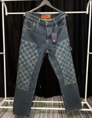 Blugi barbati premium denim model modern brodat insertii fashion marimi S XXL noi colectie 2026