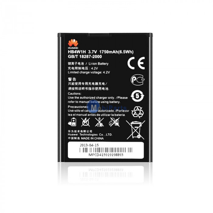 Acumulator Huawei HB4W1H, 1750mA