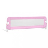 Cumpara ieftin Balustrada de protectie pat copii, roz, 120x42 cm, poliester