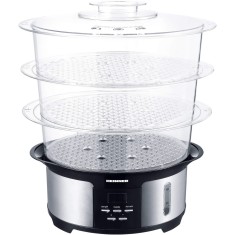 Aparat de gatit cu aburi Heinner HSA-1000XMC, 1000 W, 12 l, Argintiu