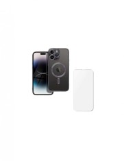 Husa si folie protectie pentru iPhone 16 Pro Max, TPU, protectie camera, MagSafe, anti-alunecare, anti-galbenire, transparenta