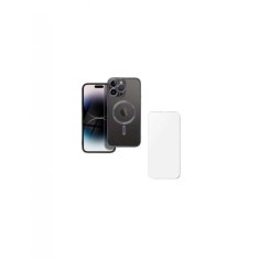 Husa si folie protectie pentru iPhone 16 TPU, protectie si pentru camera, MagSafe, anti-alunecare, anti-galbenire, transparenta