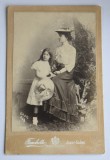 fotografie pe carton / cabinet atelier Romania Iasi Yassy Iassy Slanic Moldova Fanchette Elena Costescu 1908