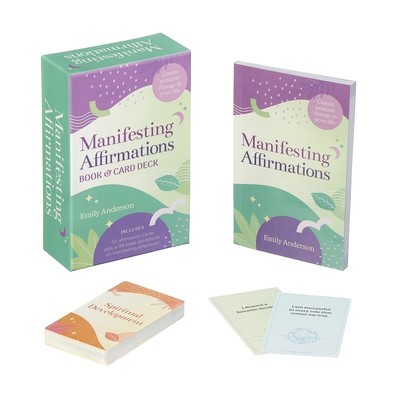 Manifesting Affirmations Book &amp;amp; Card Deck: Create Positive Change in Your Life. Includes 50 Affirmation Cards Plus a 128-Guidebook on Manifesting Effe foto