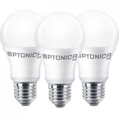 Set 3 becuri LED 15 W E27,lumină rece 6000K,A65