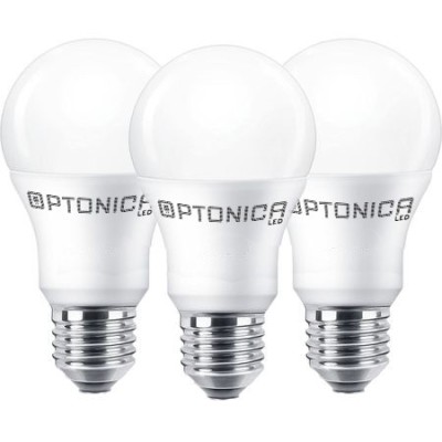 Set 3 becuri LED 15 W E27,lumină rece 6000K,A65 foto