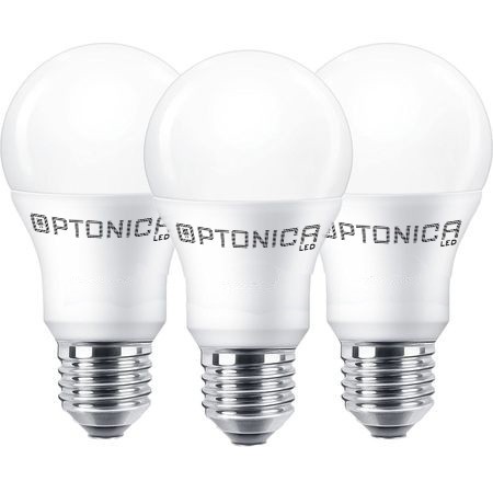 Set 3 becuri LED 15 W E27,lumină rece 6000K,A65