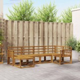 vidaXL Set Canapele Exterior 6 Piese Lemn Acacia Masiv Natural Mobila Gradina Durabil Modular