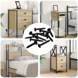 vidaXL Cuie Auto-filetante 9000 pcs Negru Oțel 864510