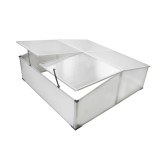 Pavilion protecție frig cu acoperiș 4 panouri 108x41x110 cm 40214