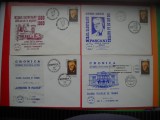 HOPCT PLIC NR 1564 SET 4 PLICURI -ANIVERSARE MIHAIUL SADOVEANU 1980 PASCANI/IASI/ -ROMANIA