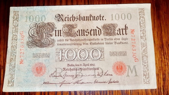B108-Bancnote Germania Reich vechi pana 1945. Inclusiv al 3 lea Reich. pret/buc