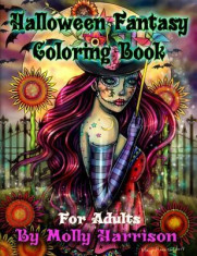 Halloween Fantasy Coloring Book for Adults: Featuring 26 Halloween Illustrations, Witches, Vampires, Autumn Fairies, and More! foto