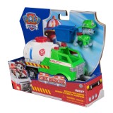 PATRULA CATELUSILOR VEHICUL DE SALVARE MASINA DE POMPIERI SI FIGURINA ROCKY SuperHeroes ToysZone