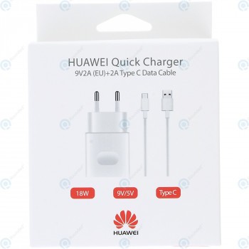 &amp;Icirc;ncărcător de călătorie rapid Huawei 2000mAh incl. Cablu de date USB tip C alb (Blister UE) AP32 foto