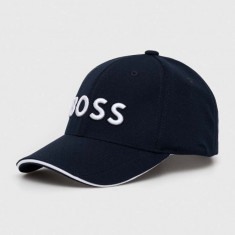 BOSS Green șapcă culoarea negru, cu imprimeu 50496291