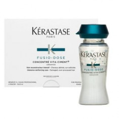 Kerastase Fusio-Dose Concentre Vita-Ciment Intensive Reinforc tratament pentru par pentru par slabit 10 x 12 ml foto