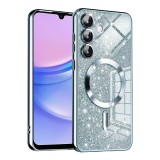Husa premium Samsung Galaxy A15 4G Techsuit Luxury Glitter MagSafe, bleu