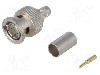 Conector BNC, 75&Omega;, tata, aurit, TELEG&Auml;RTNER - J01002A1288Y