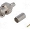 Conector BNC, 75&Omega;, tata, aurit, TELEG&Auml;RTNER - J01002A1288Y