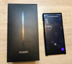 Samsung Galaxy Note 10+, 256 GB memorie, 12 GB RAM, neblocat, 2 huse originale foto