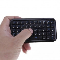 Mini tastatura wireless, ultra subtire, negru, Gonga foto
