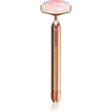 Crystallove Vibrating Roller Rose Quartz accesoriu de masaj faciale 1 buc