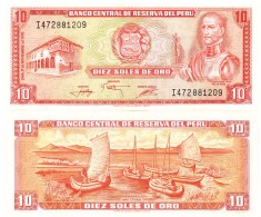 Peru 10 Soles de Oro 1976 P-112 UNC